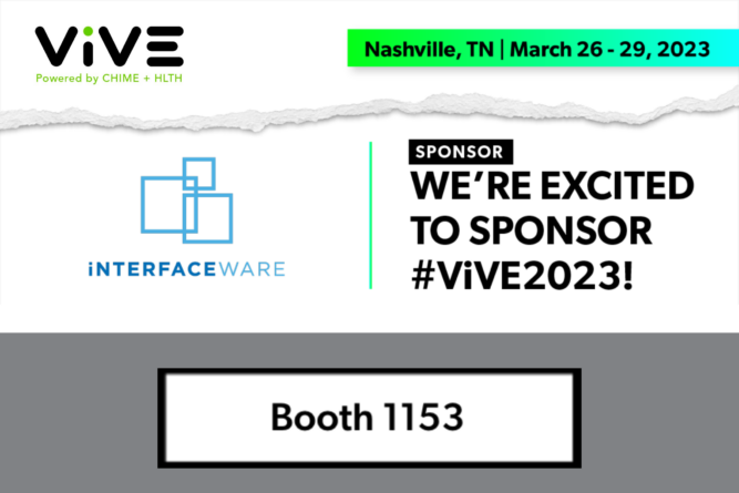 iNTERFACEWARE is a sponsor of the ViVE 2023 event
